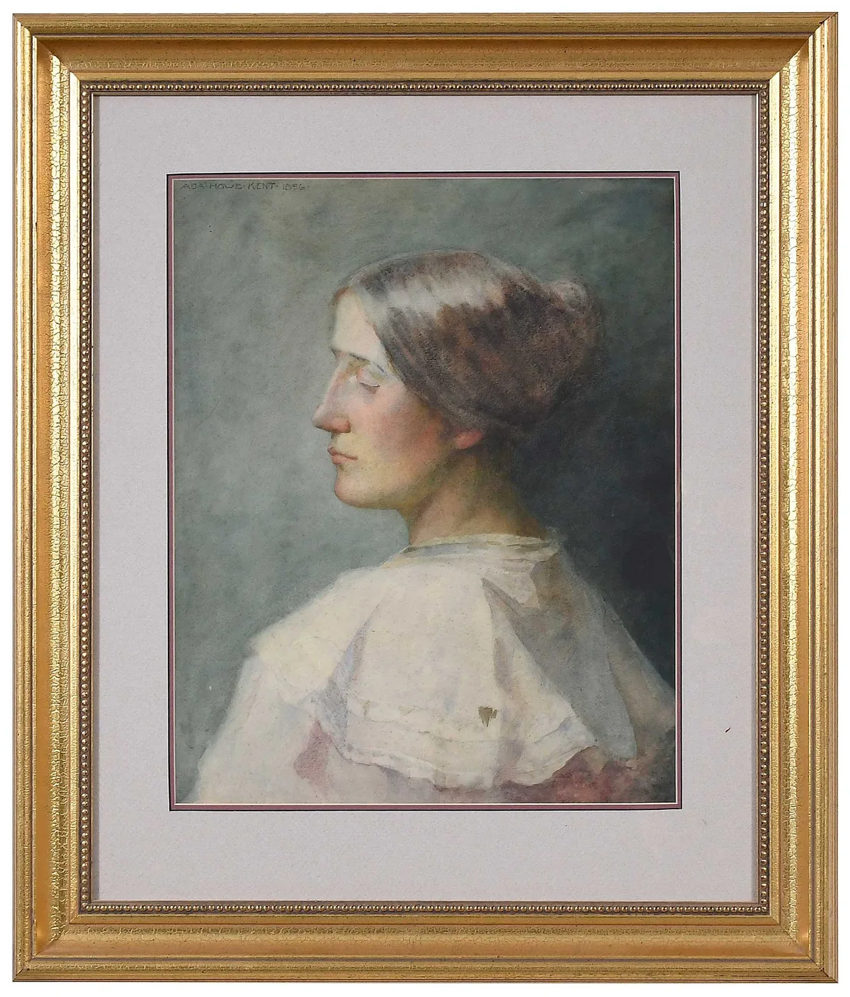 Ada Howe Kent, Portrait of a Lady, watercolor on paper