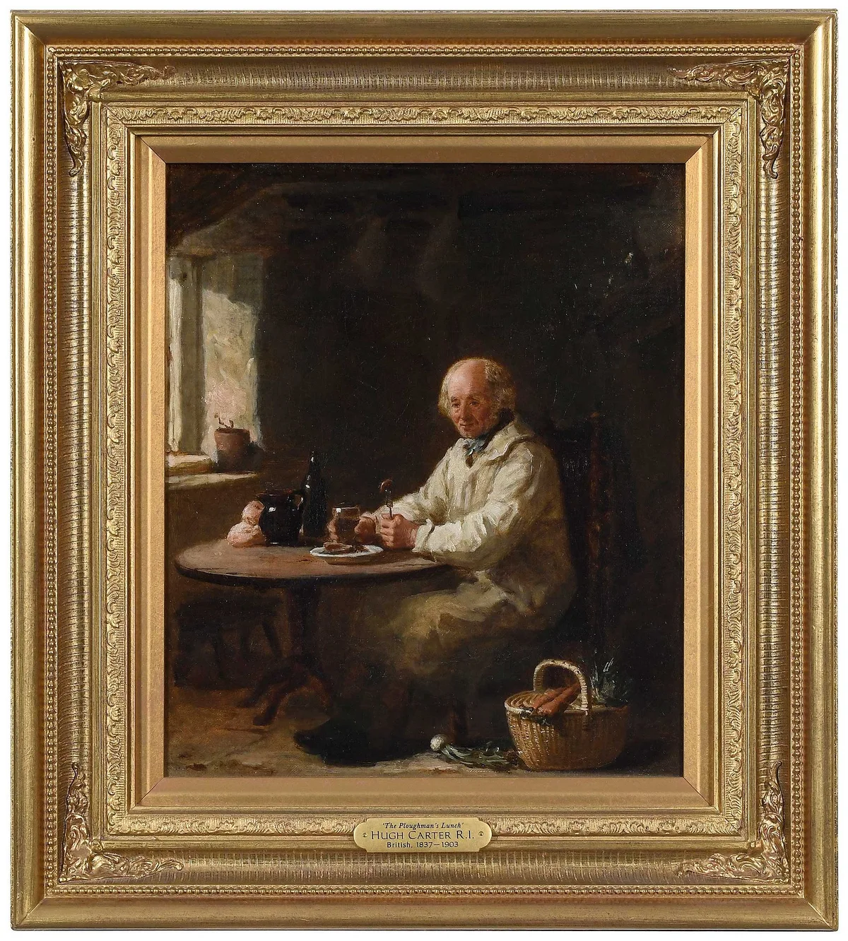 Hugh Carter, The Plowman's Lunch, oil on canvas