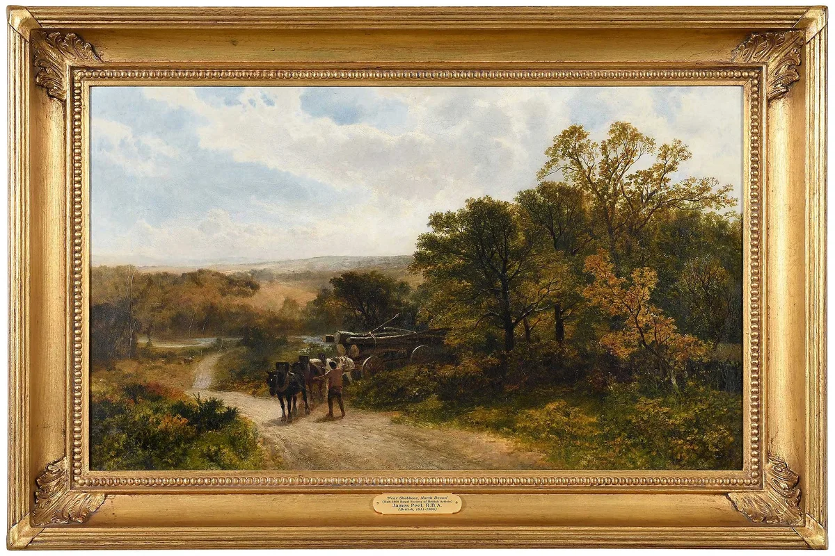 James Peel Rba, Logger by a Track, oil on canvas