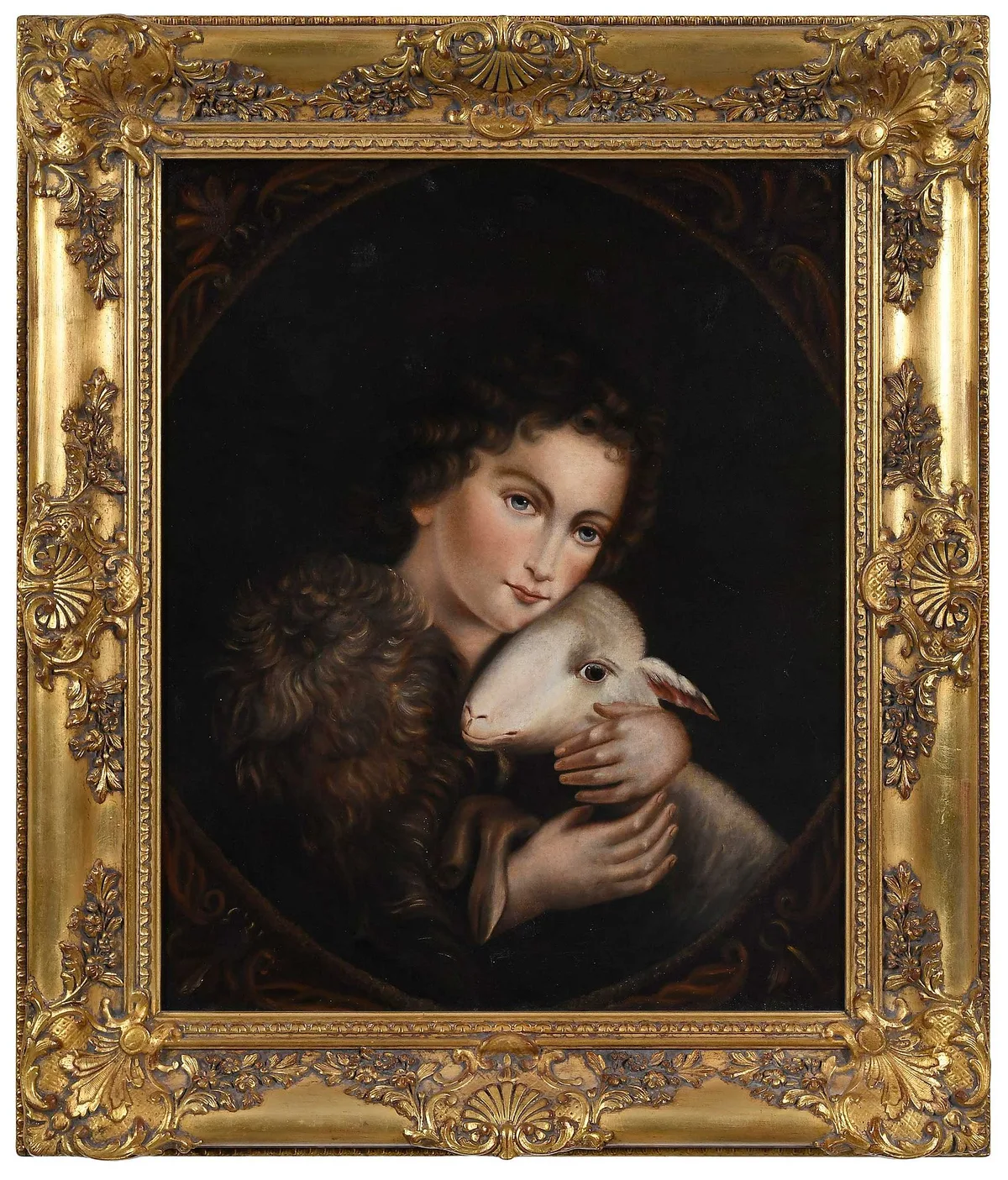 John the Baptist by Bartolomeo Murillo, oil on canvas, sold Jun 2025