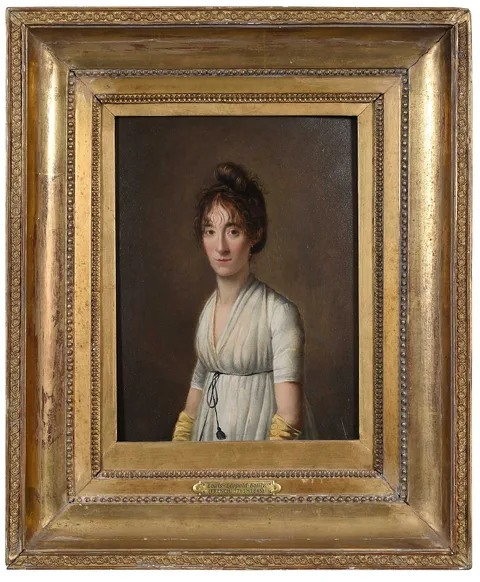 Louis-Léopold Boilly, Portrait of a Lady, oil on panel