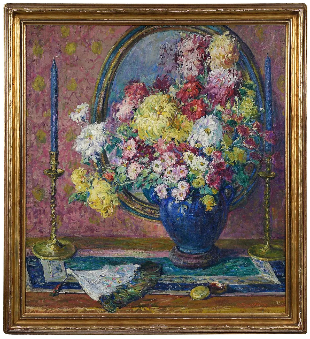 Kathryn E. Bard Cherry, The Blue Mirror, oil on canvas