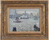 Hayley Lever, View of New York Harbor, from the Lackawanna Depot, New Jersey