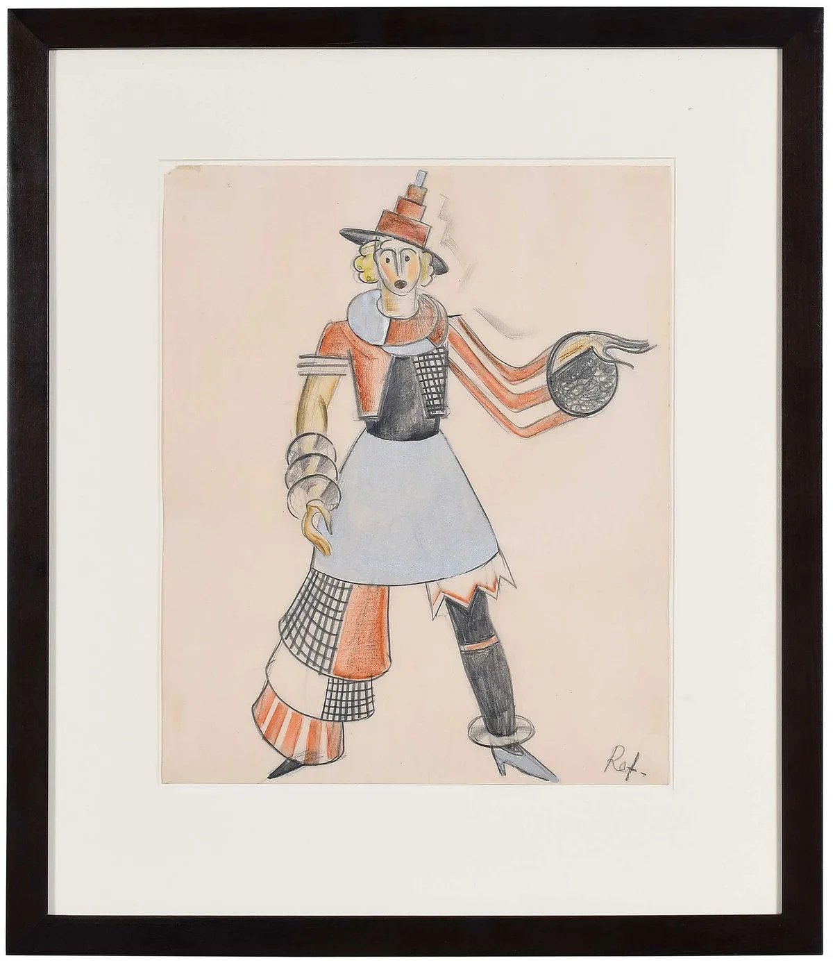 Anton Refregier, Costume Design: Disc, 1931, pencil
