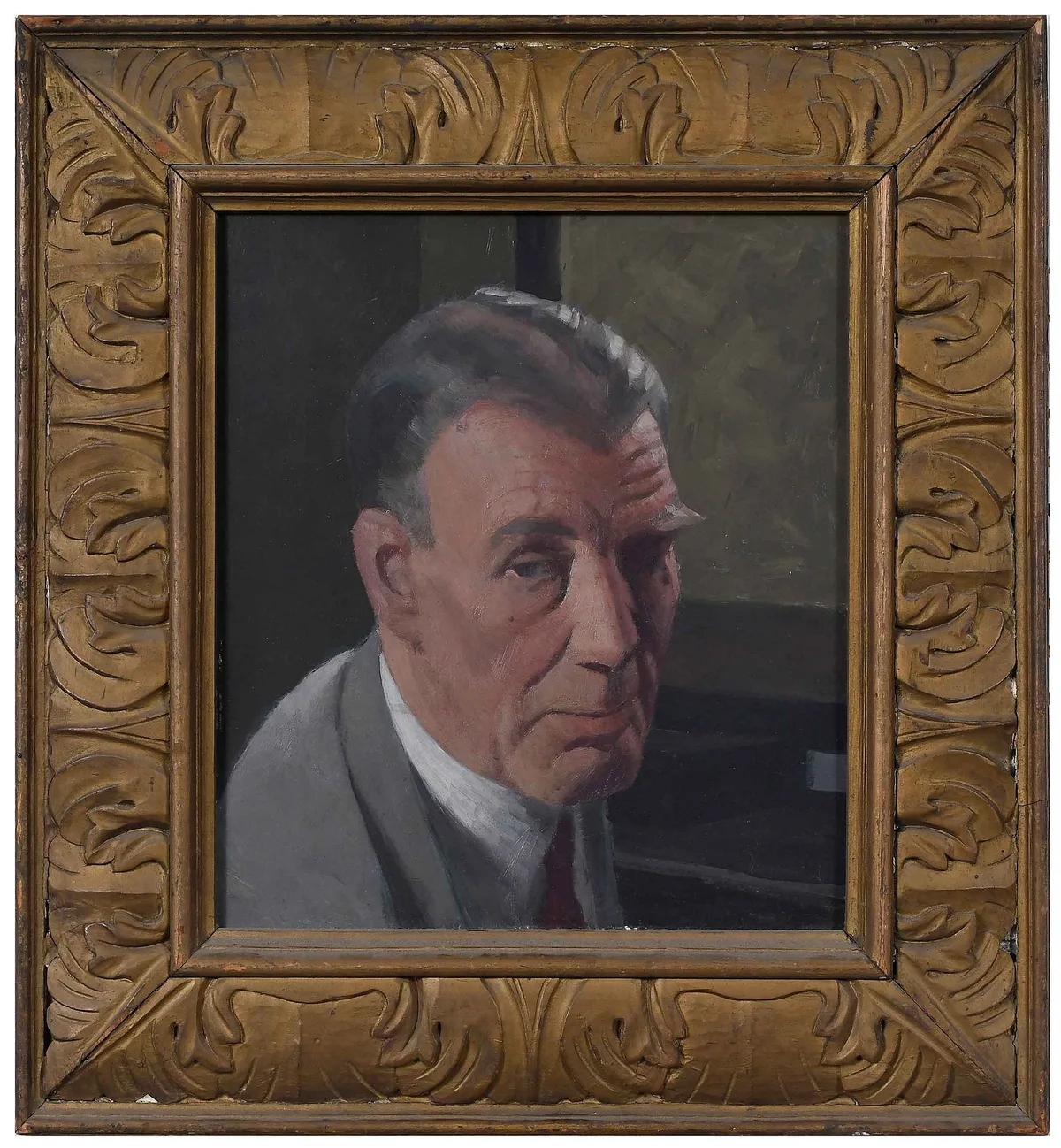 Robert Ryland, Portrait of David Ogilvy, oil on board