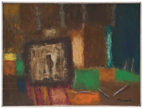 Joseph Meert, Backstage, oil on canvas