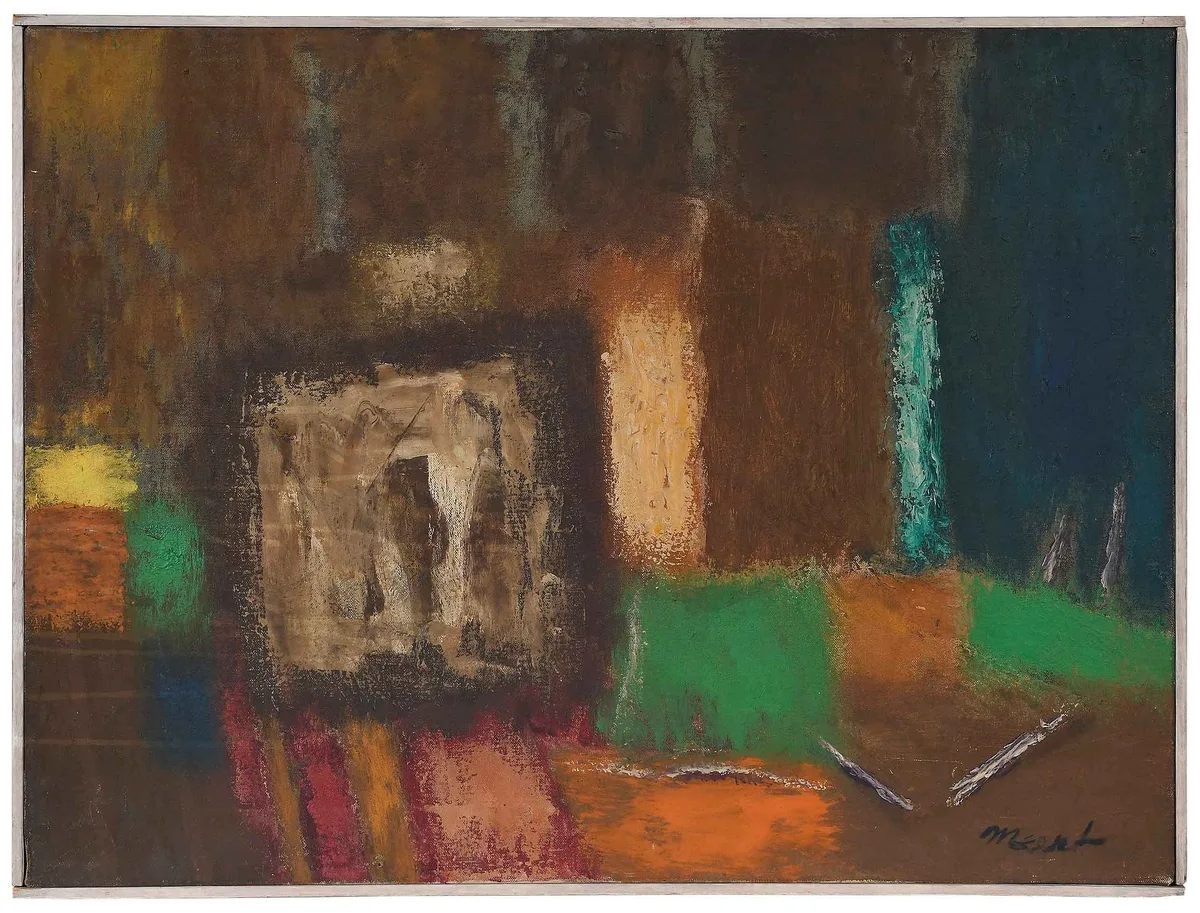 Backstage by Joseph Meert, oil on canvas, sold Feb 2025