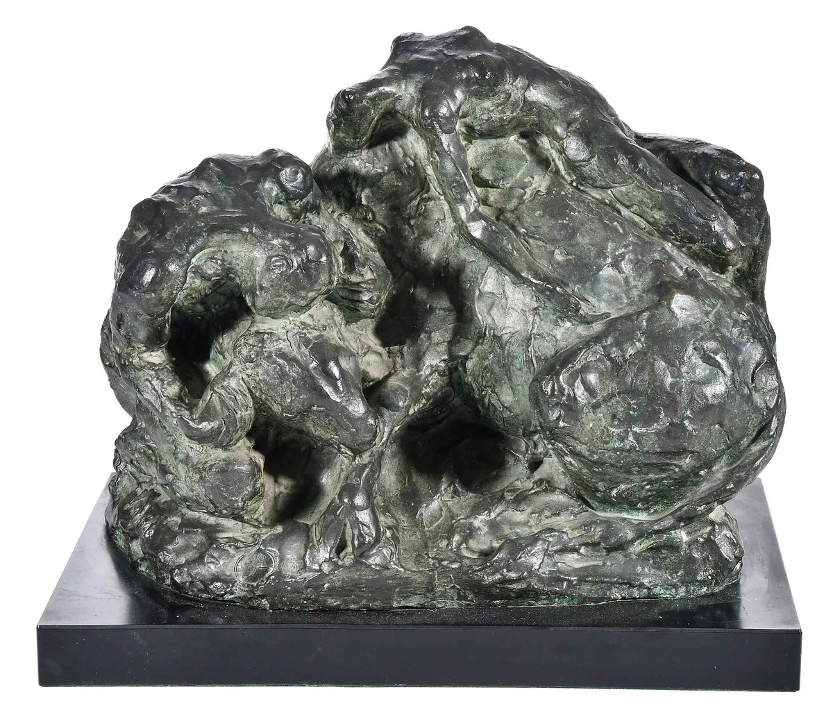 Bull Fight by Luis Sanguino, patinated bronze, sold Feb 2025