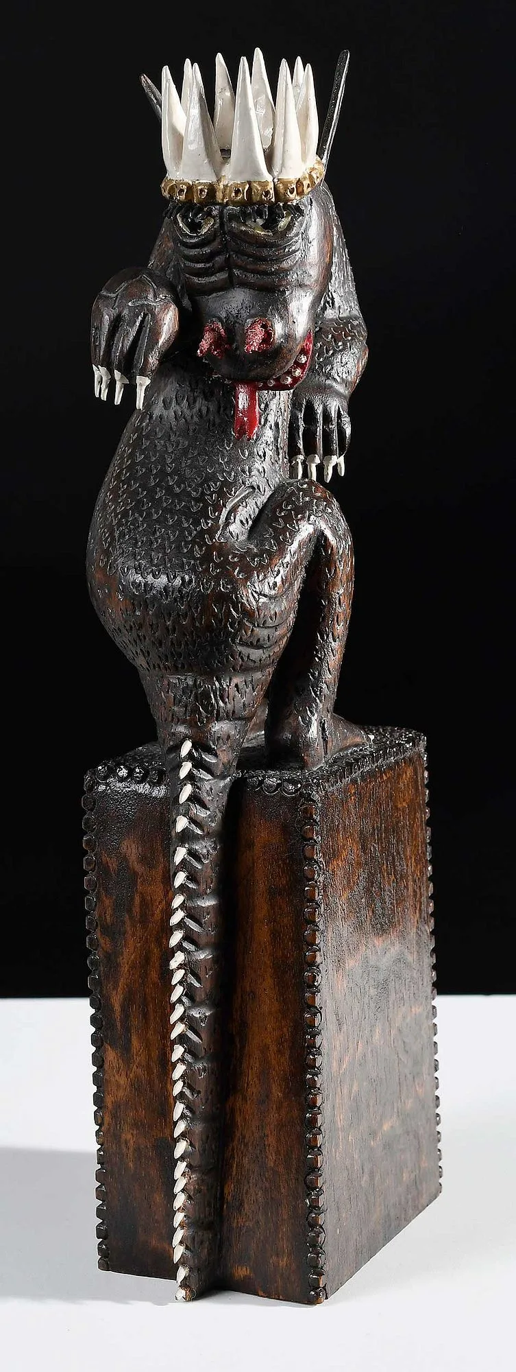 Beast that Daniel Saw by Ulysses Davis, carved, sold Jan 2025