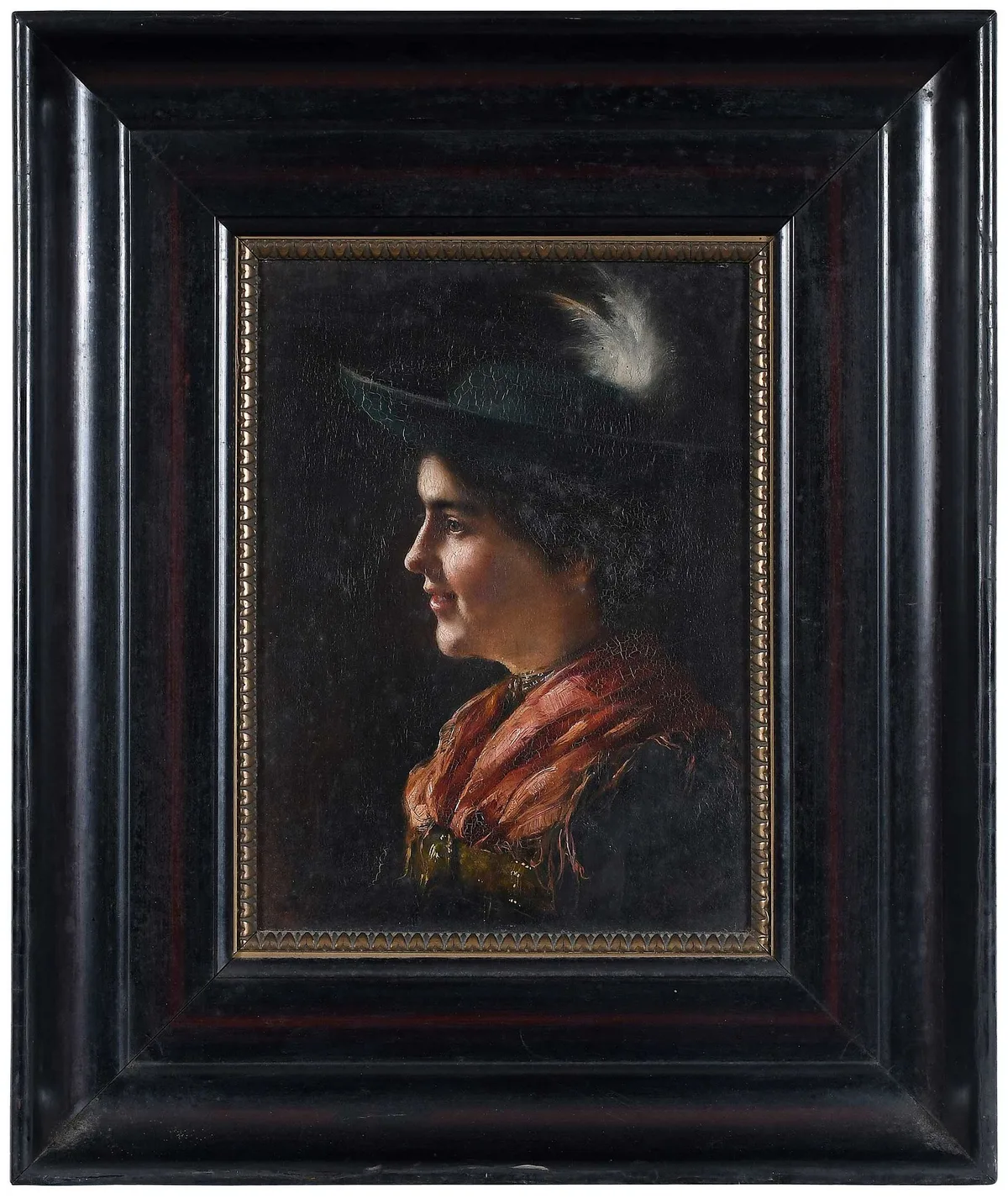 Portrait by Emma von Müller, oil on board, sold Jan 2025