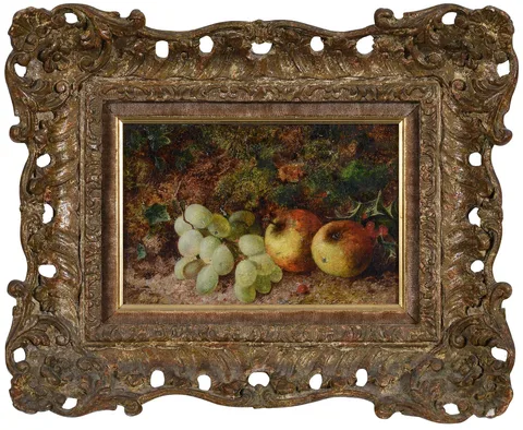William Henry Hunt, Woodland Still Life, oil on artist board