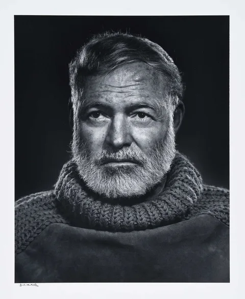 Yousuf Karsh, Ernest Hemingway, 1957, gelatin silver print