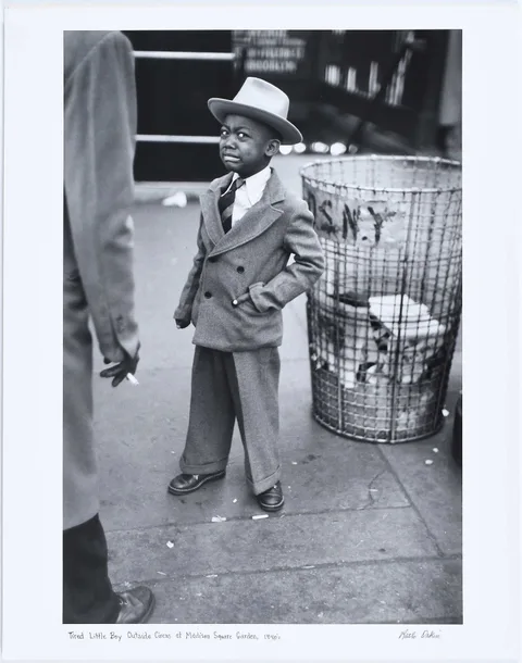 Ruth Orkin, Tired Little Boy Outside Circus at Madison Square Garden, circa 1940, gelatin silver print