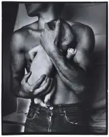 Jan Saudek, Man Holding Infant