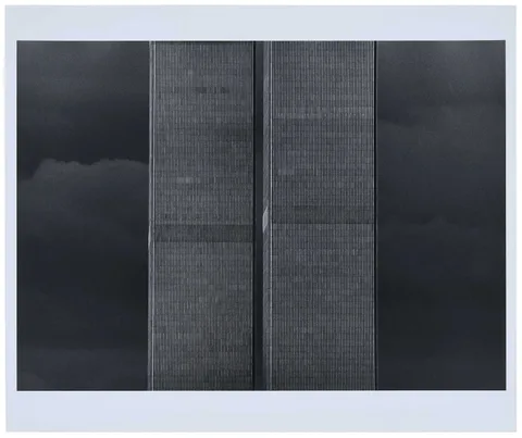 Wolf von dem Bussche, Trade Center Towers #IV, 1976, gelatin silver print