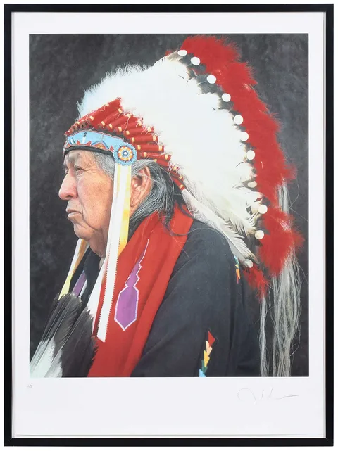 Andres Serrano, Otoe - Missouria Chief, 1996, ink jet print