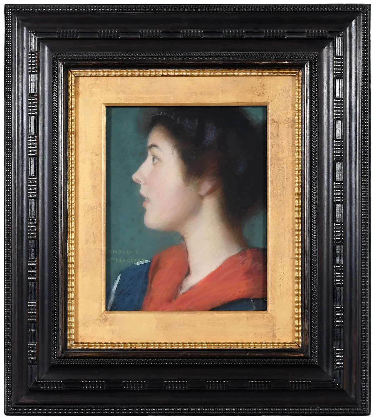William McGregor Paxton, Elizabeth Okie (Paxton), 1895, pastel on board