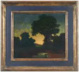 Maxfield Parrish, Brook at Sunset