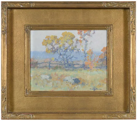 Autumn Sketch by Maurice Braun, oil on board, sold Jun 2024