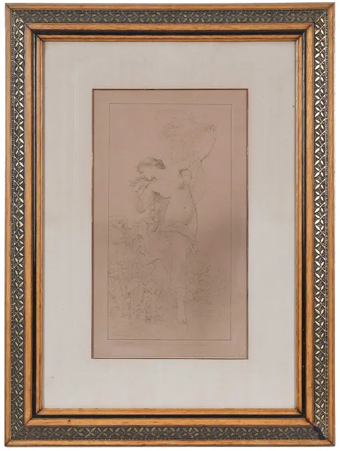 William-Adolphe Bouguereau, Drawing, ink on paper