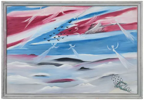 Lucia Wilcox, Angels 42, 1944, oil on canvas