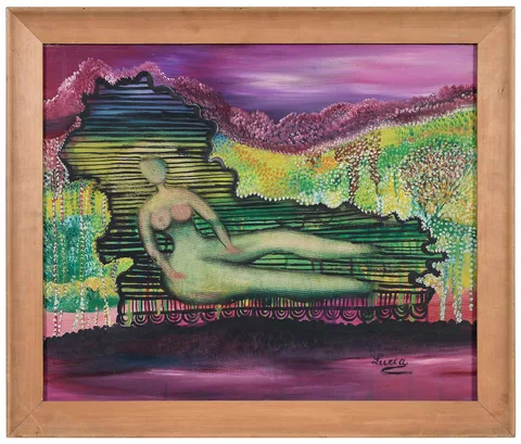 Lucia Wilcox, Woman, oil on canvas