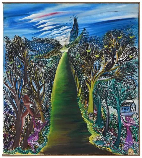 Lucia Wilcox, Angel, oil on canvas