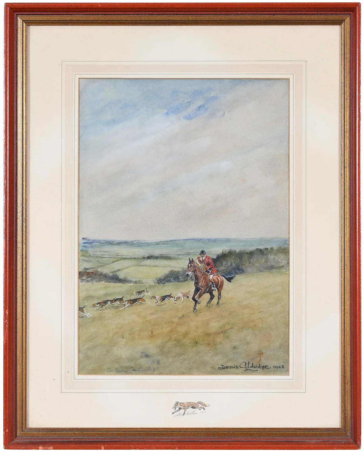 Denis Aldridge, The Quorn - Gartree Hill, watercolor