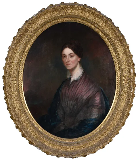 Bass Otis, Portrait of Martha Adams Hinkley, oil on canvas