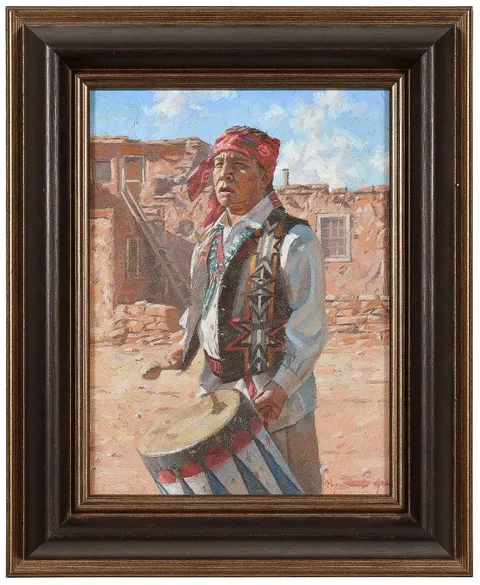 Hyrum Joe, Acoma Songs, oil on canvas