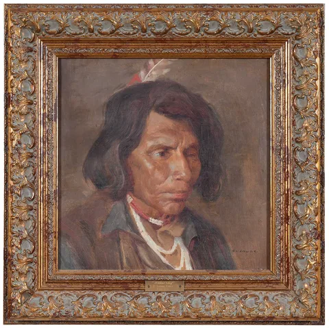E. Irving Couse, Klikitat Chief, oil on canvas