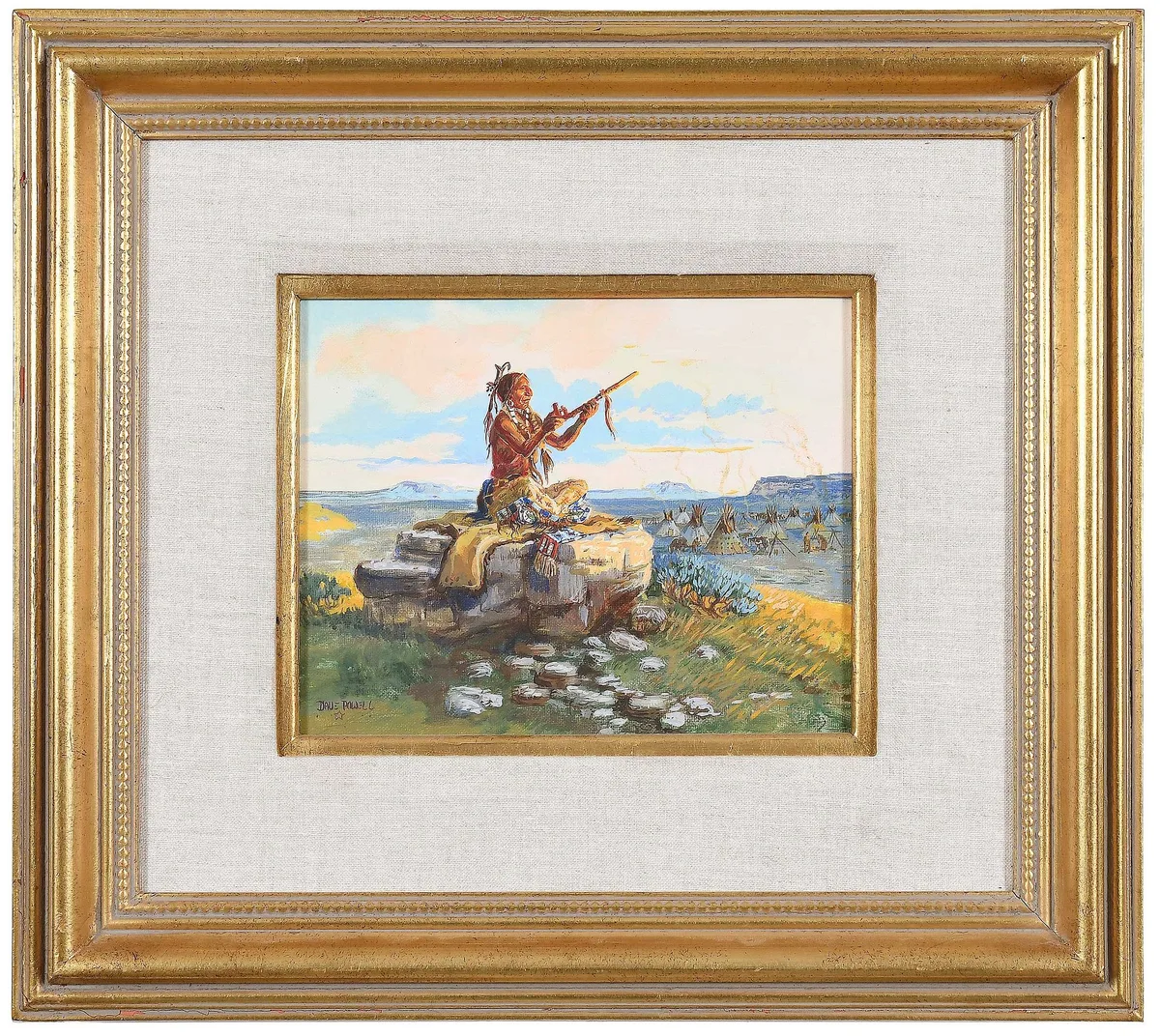 Dave Powell, Wicashua Can Holyman, oil on canvas