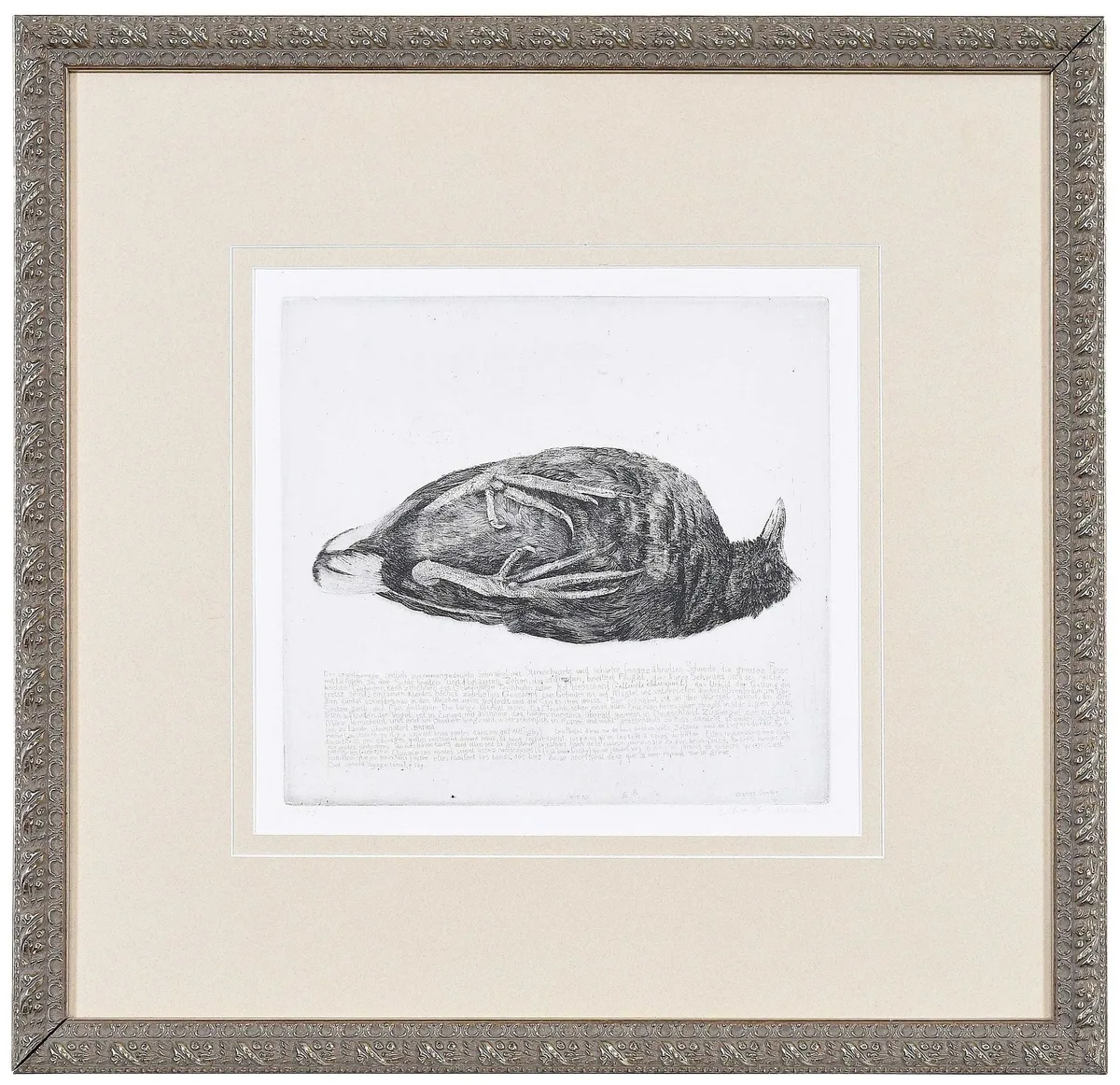 Charles Donker, Crow, etching on wove paper
