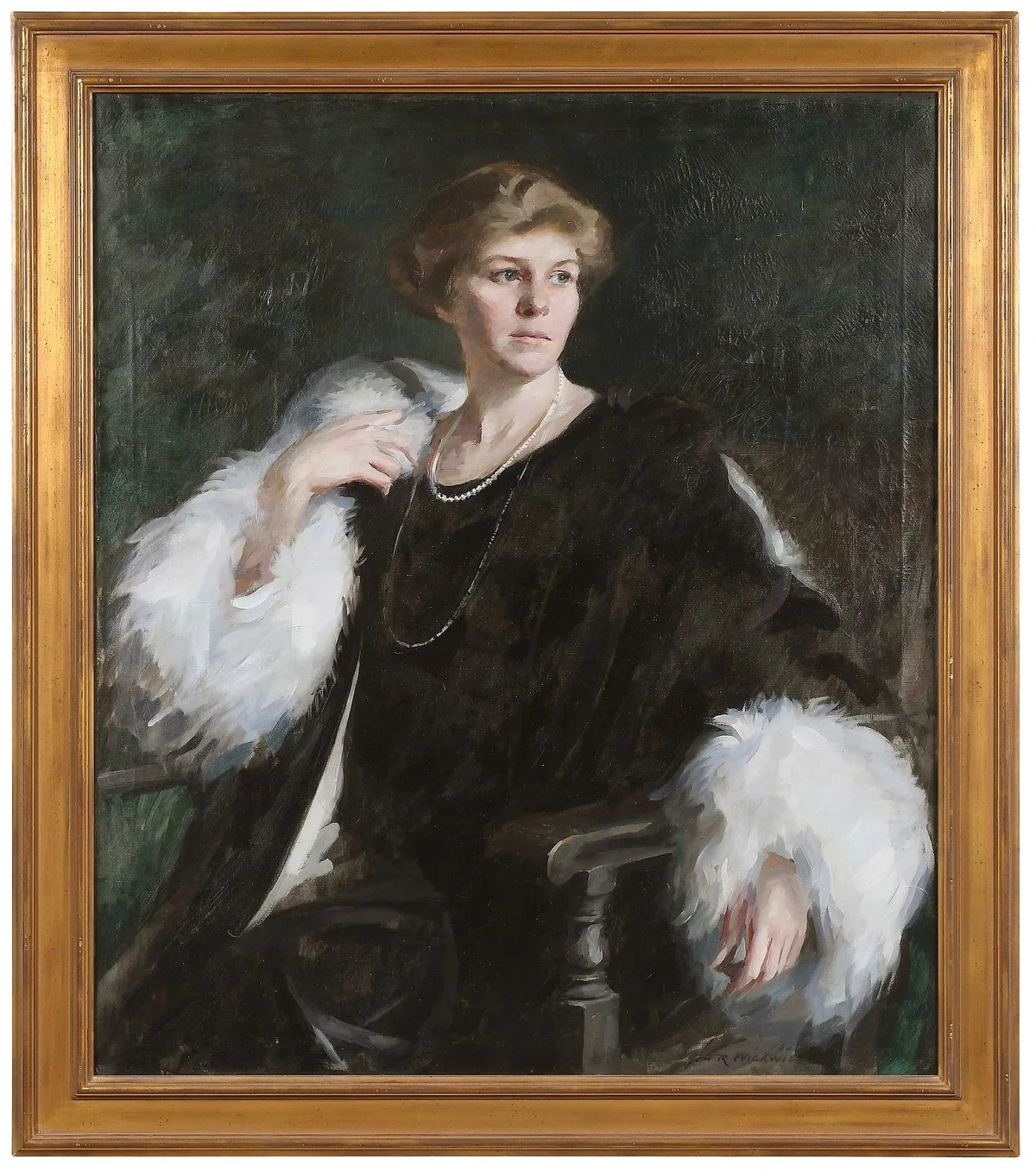 Jere Raymond Wickwire, Portrait of the Artist's Wife, Constant Lounsbury Johnson, 1922, oil on canvas