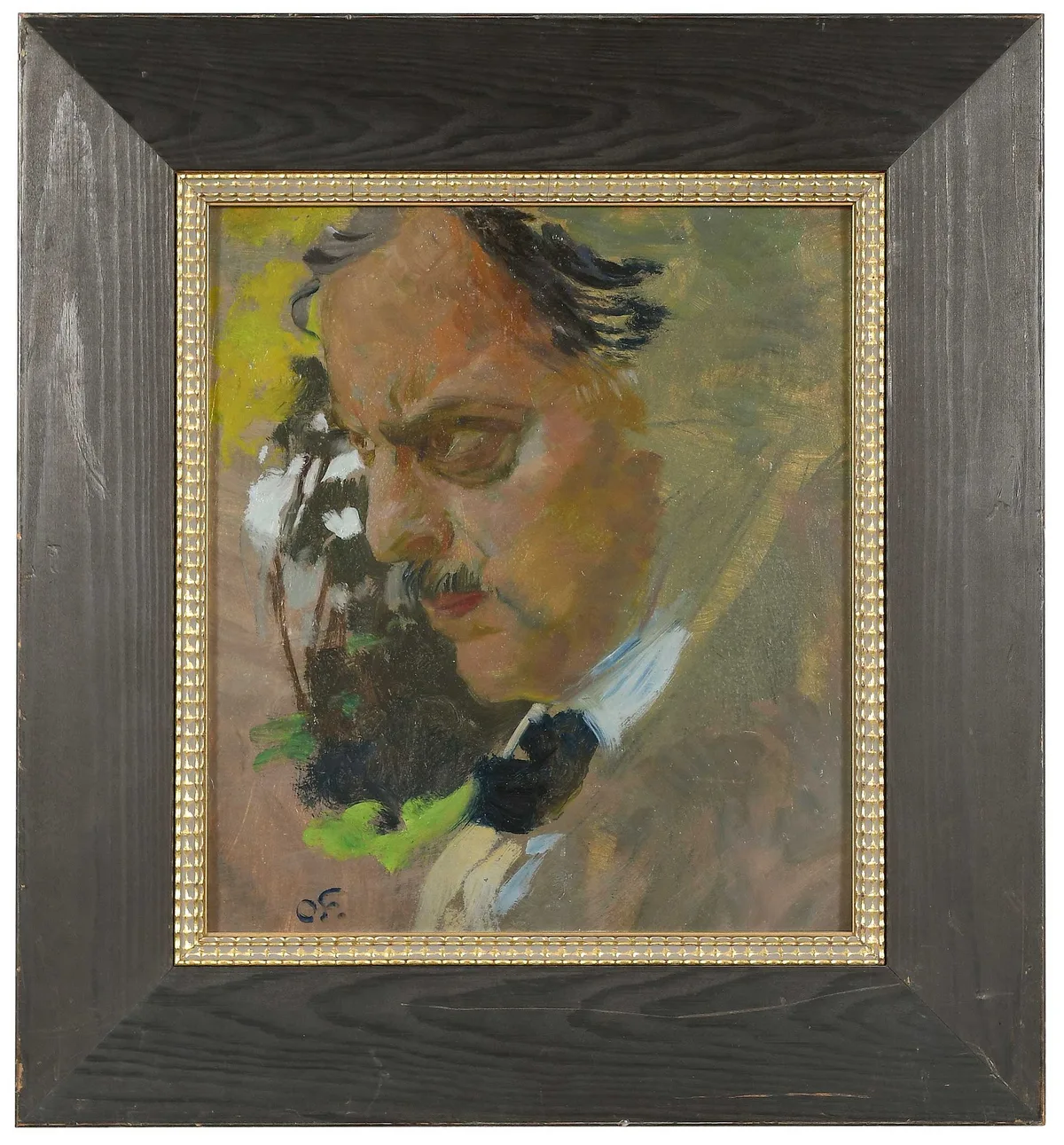Otto Friedrich, Self Portrait, oil on paper board