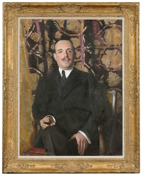 Harrington Mann, Portrait of Art Dealer Joseph Duveen, oil on canvas