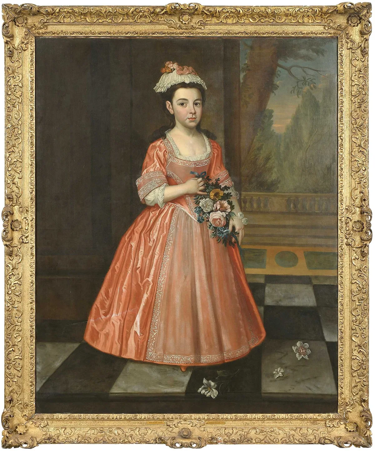 Robert Dellow, Portrait of a Girl, 1734, oil on canvas
