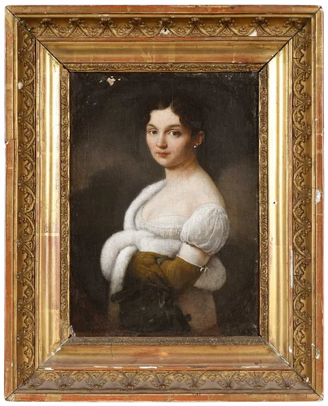 Jean-Auguste-Dominique Ingres, Portrait of a Woman in a Fur Trimmed Wrap, oil on canvas