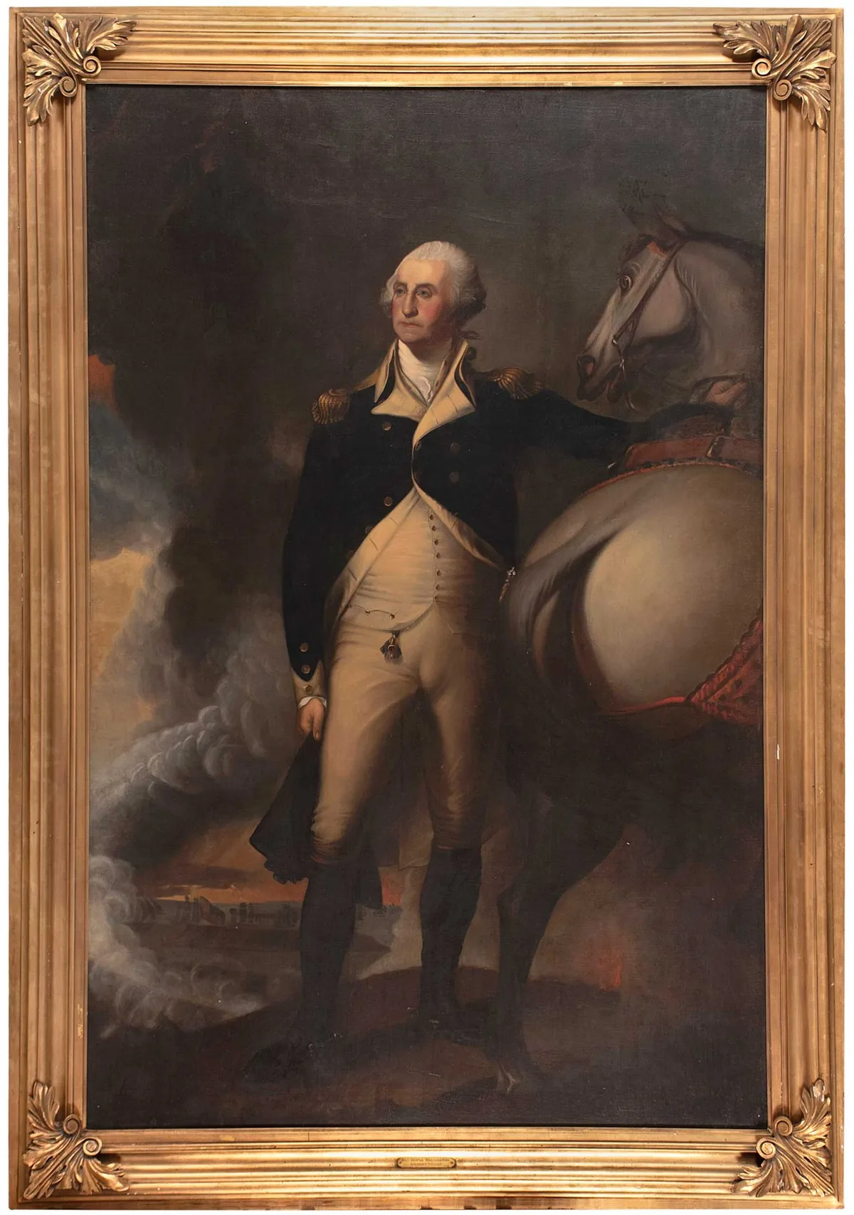 Jane Stuart, General George Washington, after George Washington at Dorchester Heights, by her father, Gilbert Stuart (1755-1828), oil on canvas