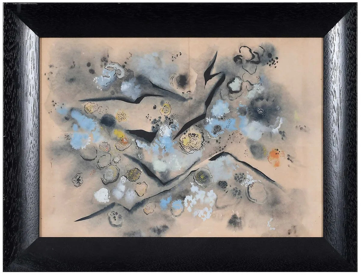 Louise Parsons Stanton, Lichen and Moss, 1950s, watercolor on paper
