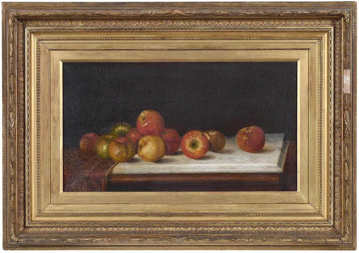 Charles Ethan Porter, Still Life With Apples, oil on canvas