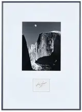 Ansel Adams, Moon And Half Dome, Yosemite National Park, California