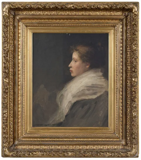 Charles Sprague Pearce, Portrait of a Lady, oil on canvas
