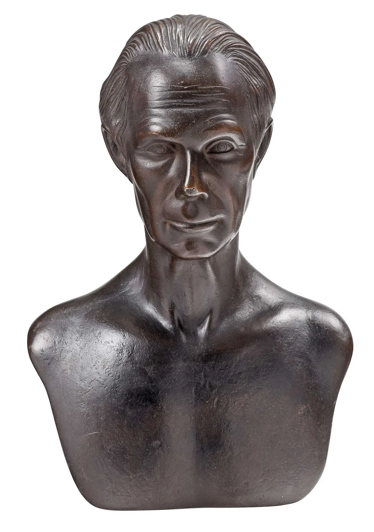 Ferdinand Pettrich, Portrait of Henry Clay, 1842, faux bronze polychrome on iron