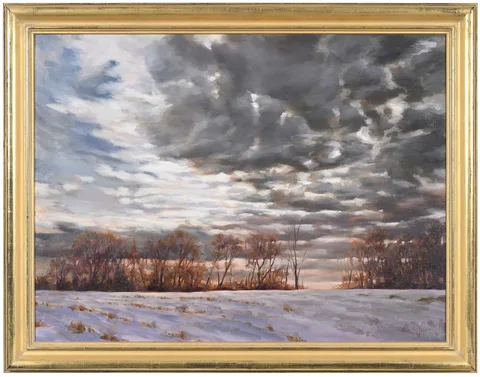Chas Fagan, Winter Landscape with Clouds, 1999, oil on canvas