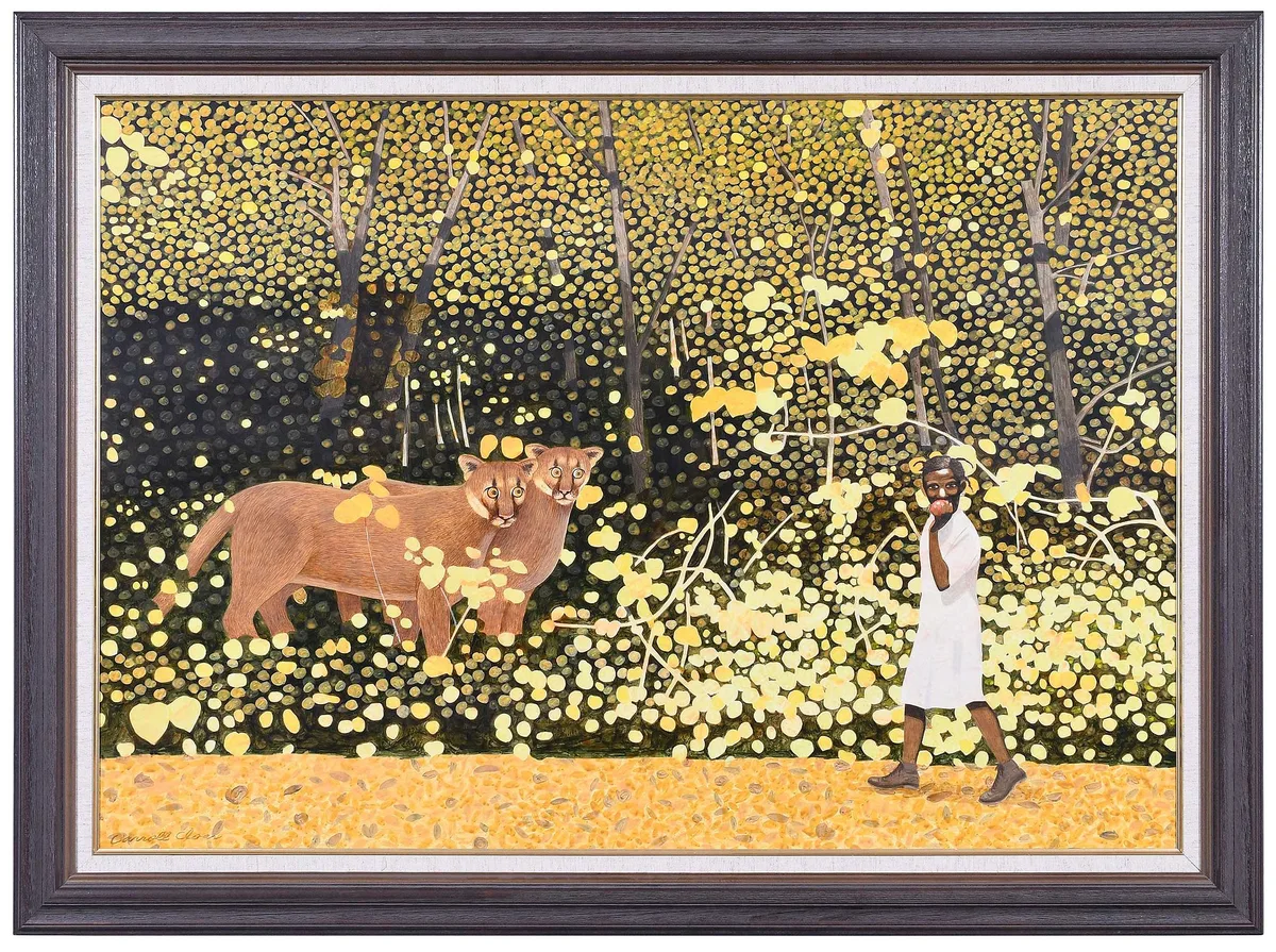 Carroll Cloar, The Thicket in Autumn, 1974, acrylic on Masonite