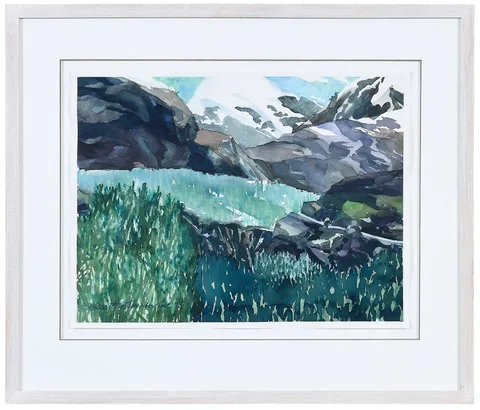 Maud Gatewood, Near the Timberline, watercolor on paper
