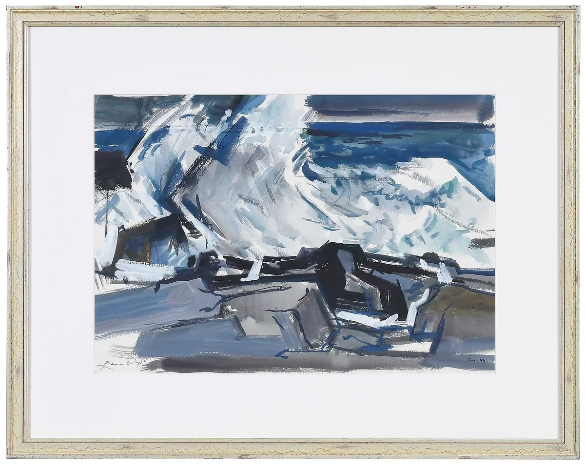 Lamar Dodd, Stormy Day, 1949, watercolor on paper
