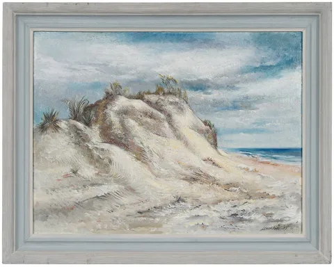 Lamar Dodd, Savannah Dunes, oil on board