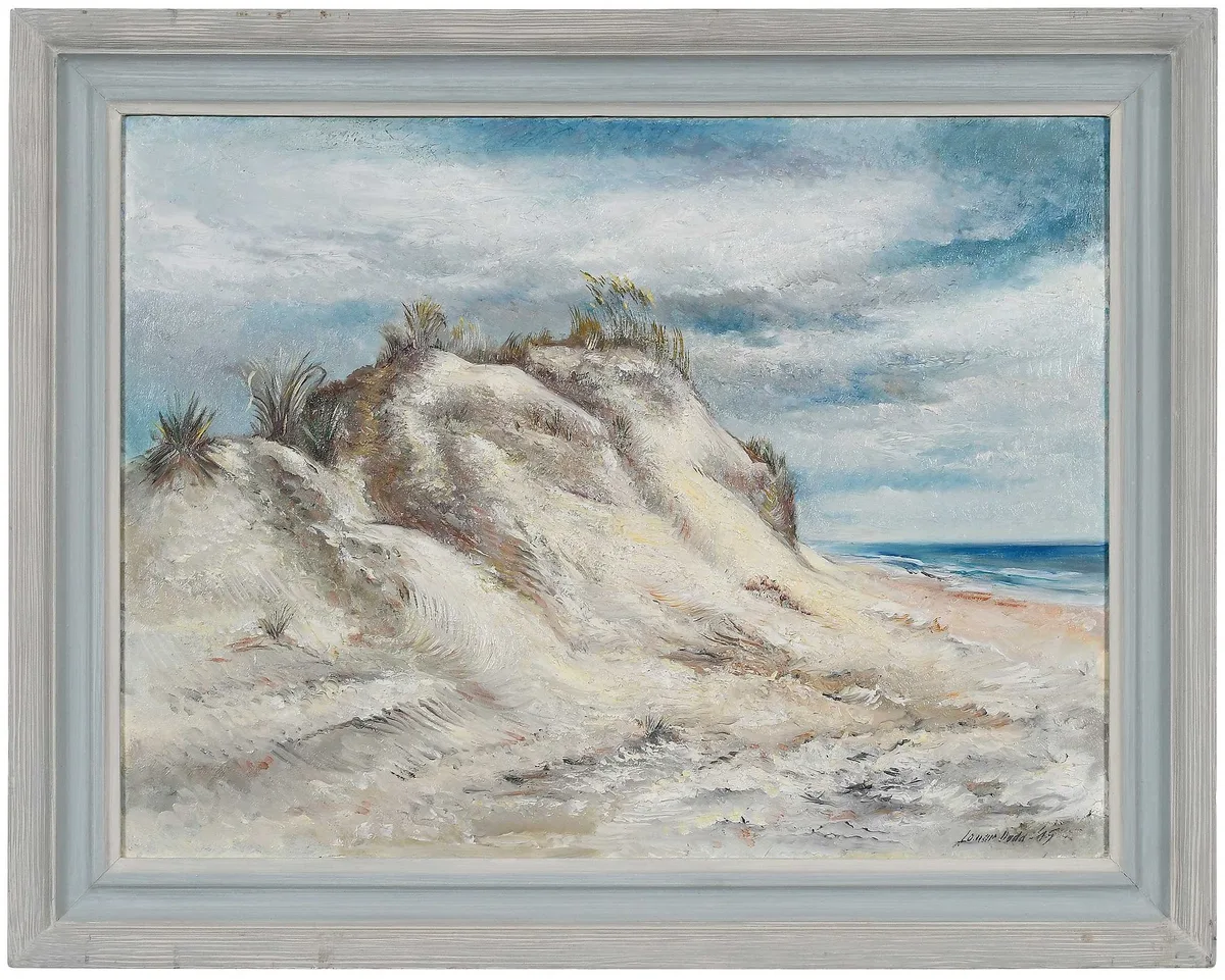 Lamar Dodd, Savannah Dunes, oil on board
